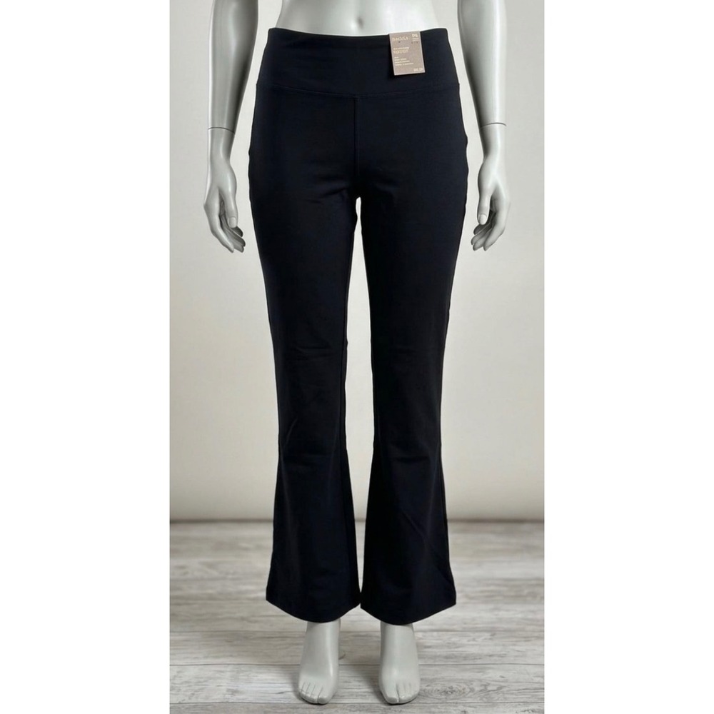 Style & Co Womens PXL Petite Black Ponte Pull On Mid Rise Bootcut Pants NWT